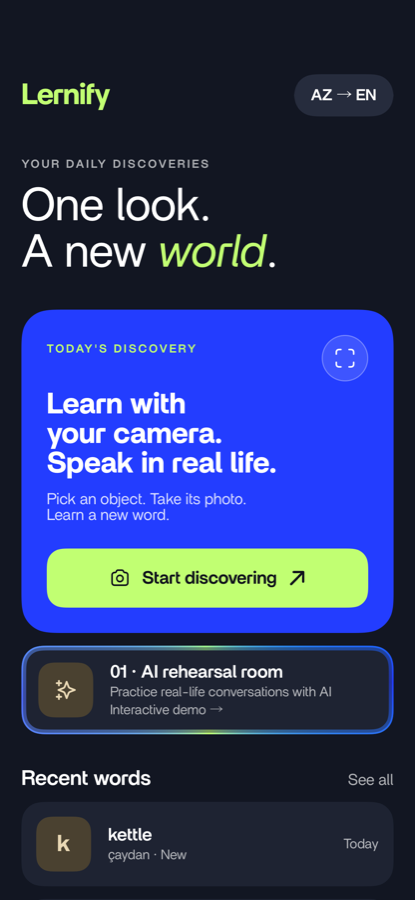 Home screen